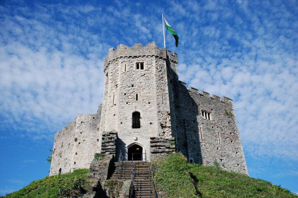 De middeleeuwse burcht van Cardiff Castle
