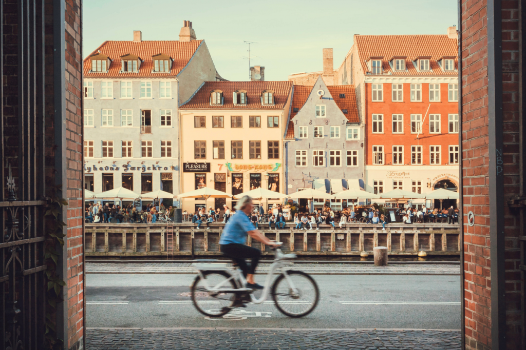 Fietser in kopenhagen