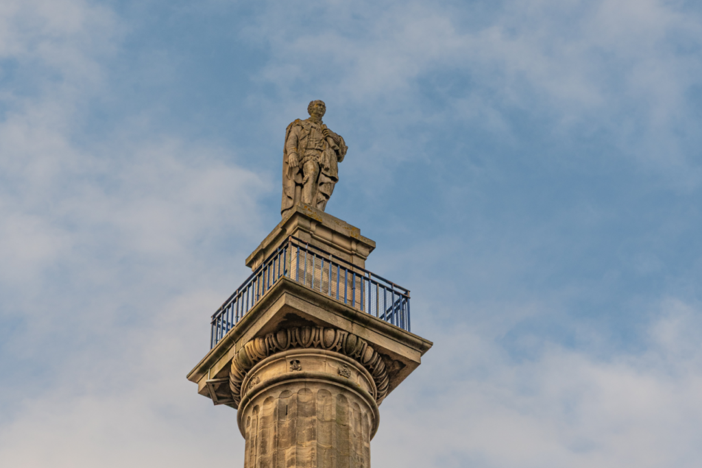 Vanaf Grey’s Monument heb je een prachtig uitzicht over het centrum van Newcastle.