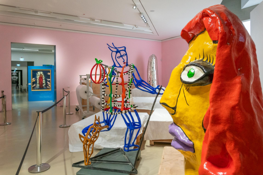 Kunst in een museum
