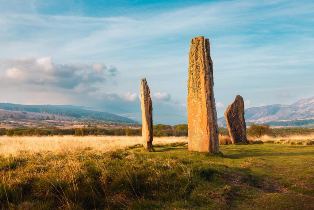 De mysterieuze stenen Machrie Moor op de Isle of Arran