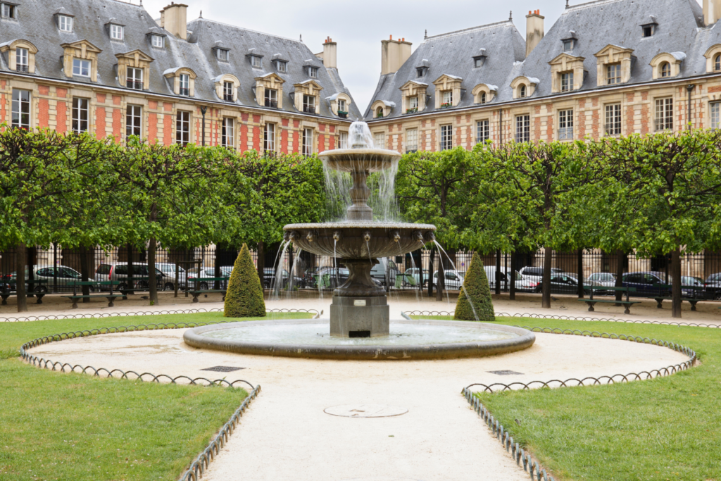 Place des Vosges fontein