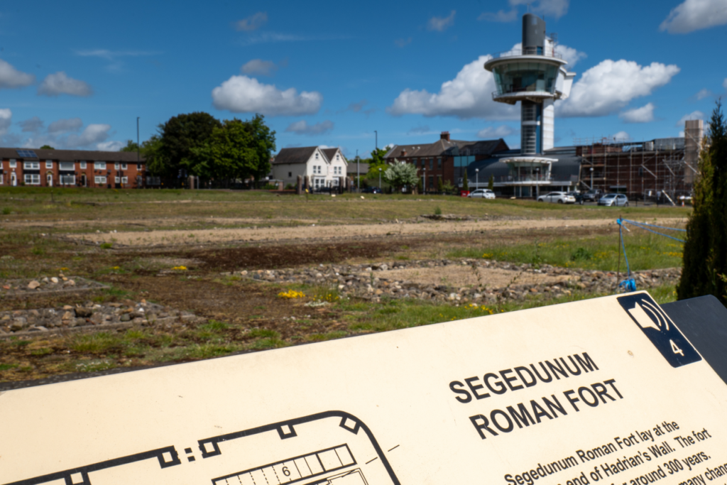 Overblijfselen op de grond Romeins for