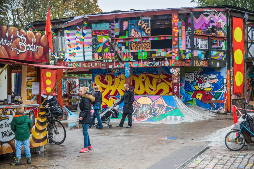 alternatieve wijk Christiania in Kopenhagen
